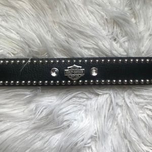 Studded Harley Davidson Leather Belt